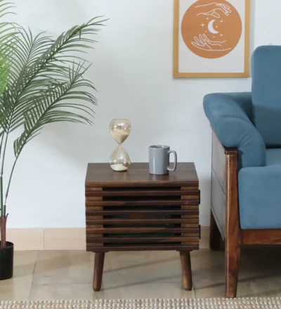 Elegant classic Sheesham wood bedside table with premium finish by Classic Wood