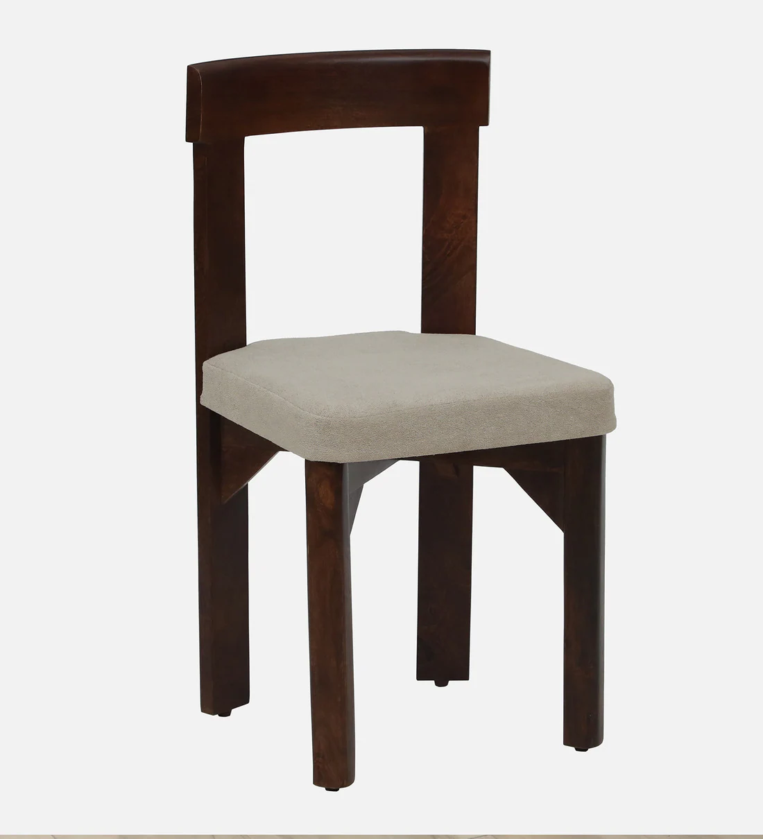 Handcrafted Wooden Dining Chair with Backrest and Sturdy Leg Design (Set of 2) - Image 5