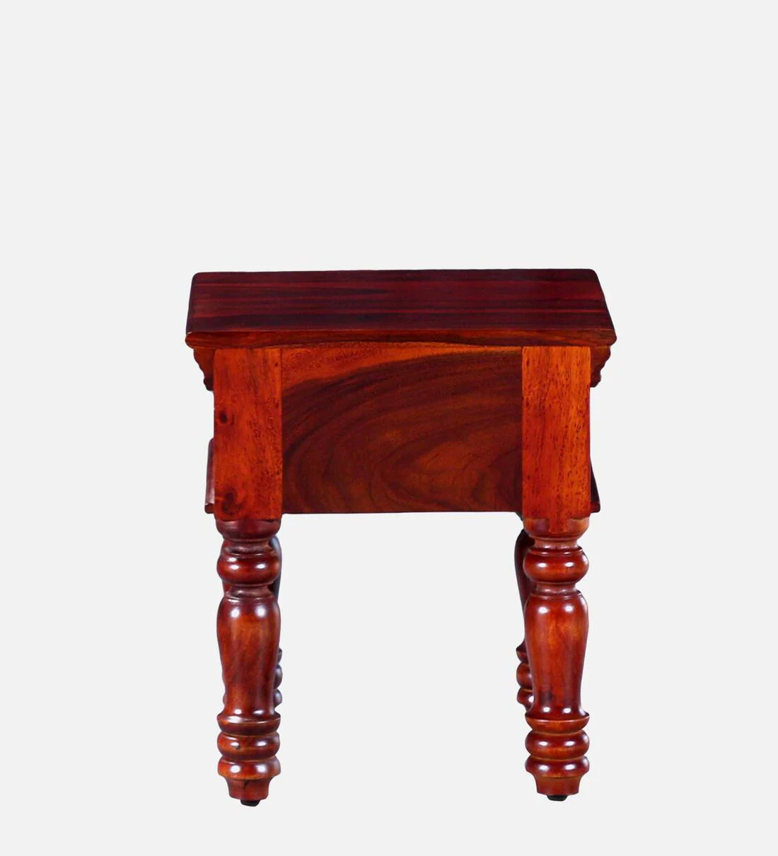 Sleek Sheesham Wood Bedside Table With Drawer By Classic Wood - Image 8