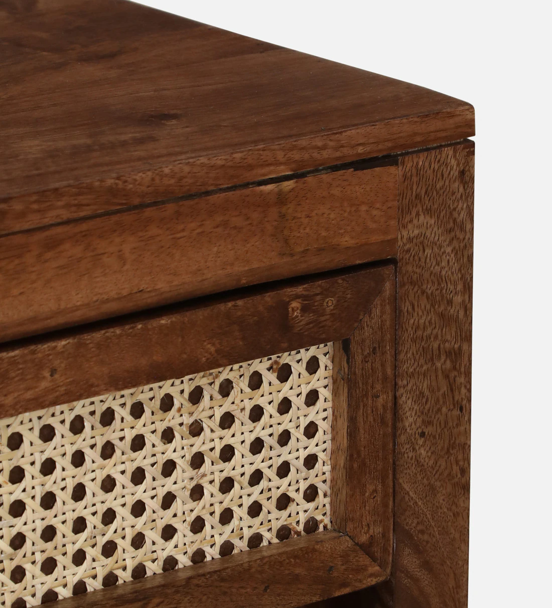 Woodwyn Bedside Table Sheesham Wood With Drawer By Classic Wood - Image 3