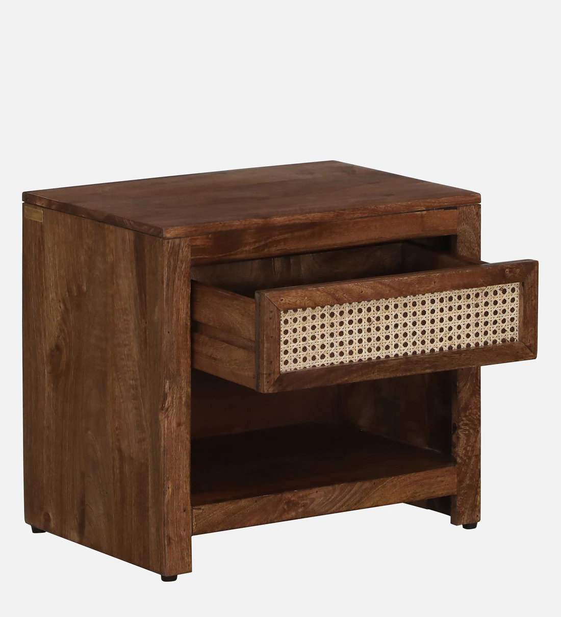 Woodwyn Bedside Table Sheesham Wood With Drawer By Classic Wood - Image 7