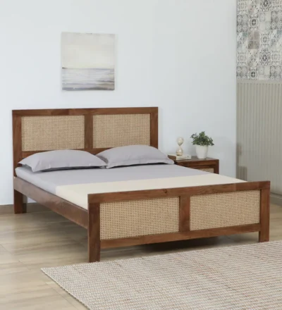 Minimalist urban wooden bed without storage premium finish Classic Wood