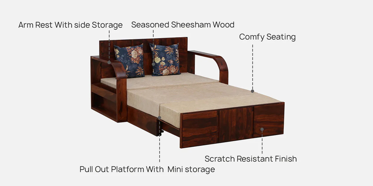 Sofa Bed for Guest Room with Foldable Mattress and Easy Conversion - Image 4