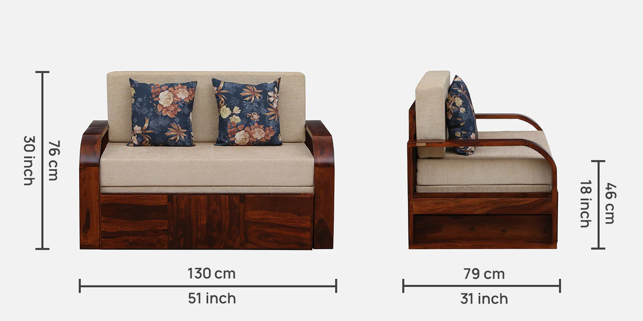 Sofa Bed for Guest Room with Foldable Mattress and Easy Conversion - Image 3