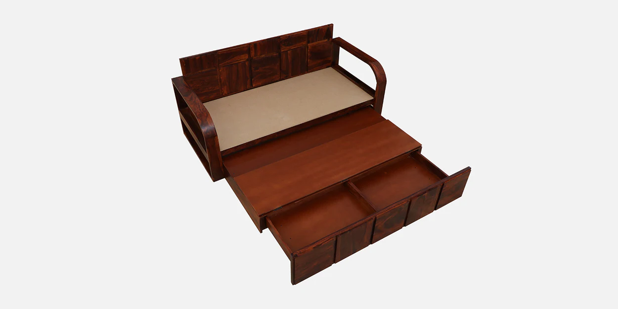 Sofa Bed with Comfortable Backrest and Built-In Drawer for Extra Storage - Image 11