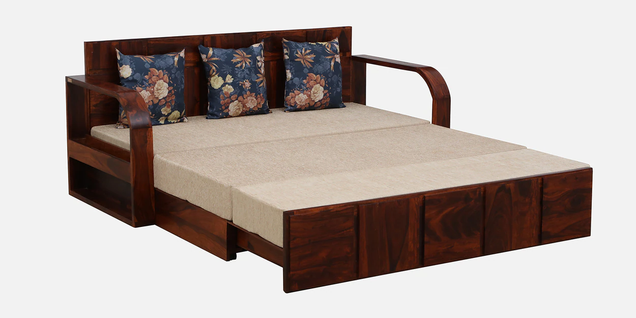 Sofa Bed with Comfortable Backrest and Built-In Drawer for Extra Storage - Image 5