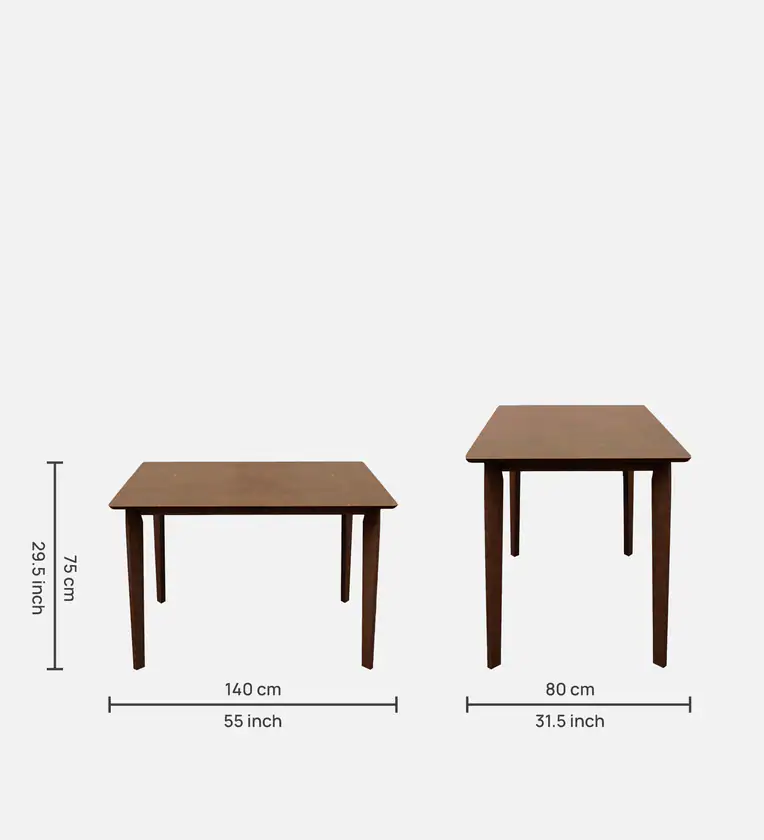 Durable Dining Set Kitchen with Rectangular Table and Six Comfortable Chairs - Image 4