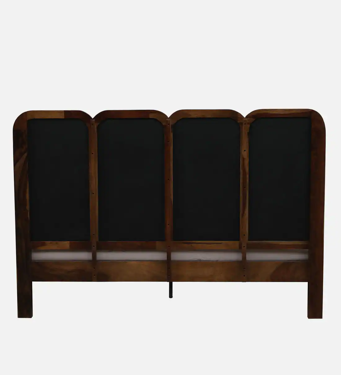 Wooden Bed with Tall Headboard and Smooth Polished Finish for Bedroom - Image 8