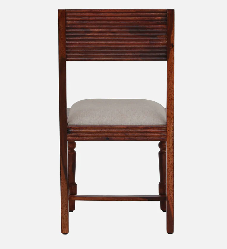 Rustic Kitchen Dining Set with Polished Sheesham Table and Four Comfortable Chairs - Image 10