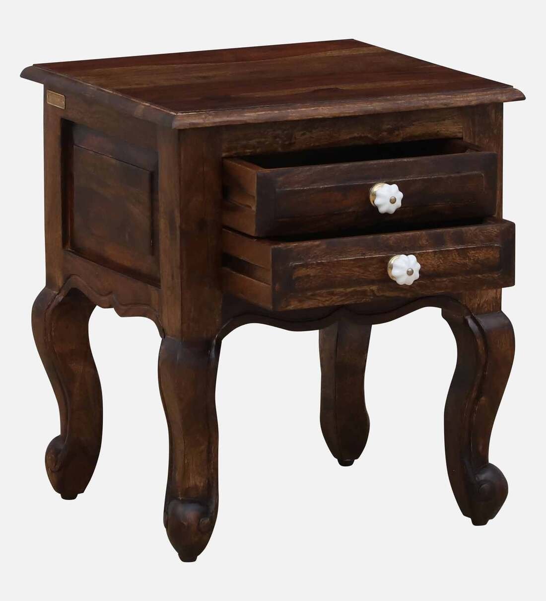 Riviera Wooden Bedside Table By Classic Wood - Image 7
