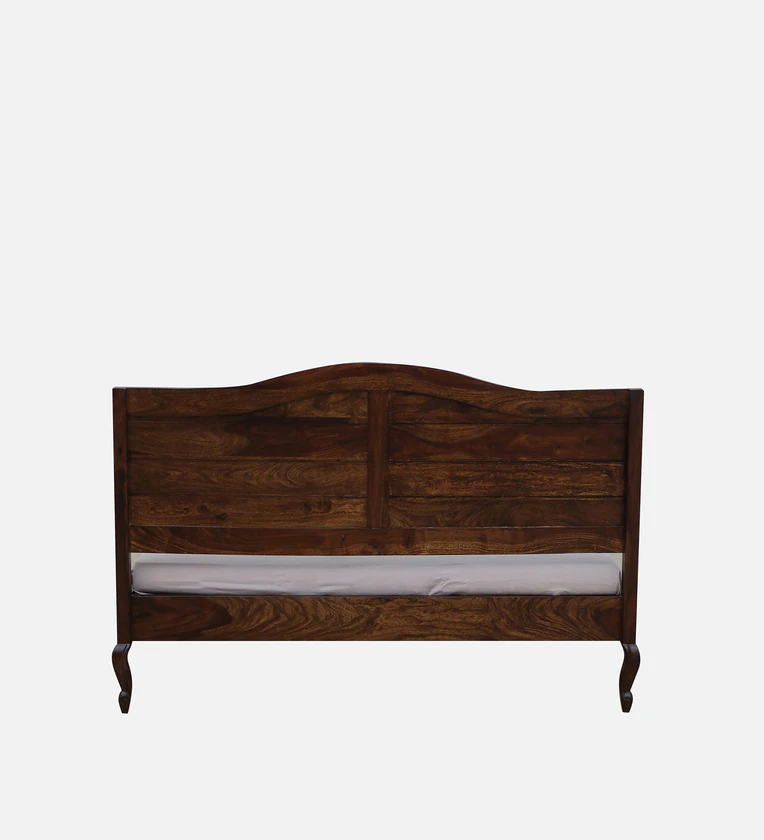 Sheesham Wooden Double Bed with Carved Headboard and Polished Finish Look - Image 8