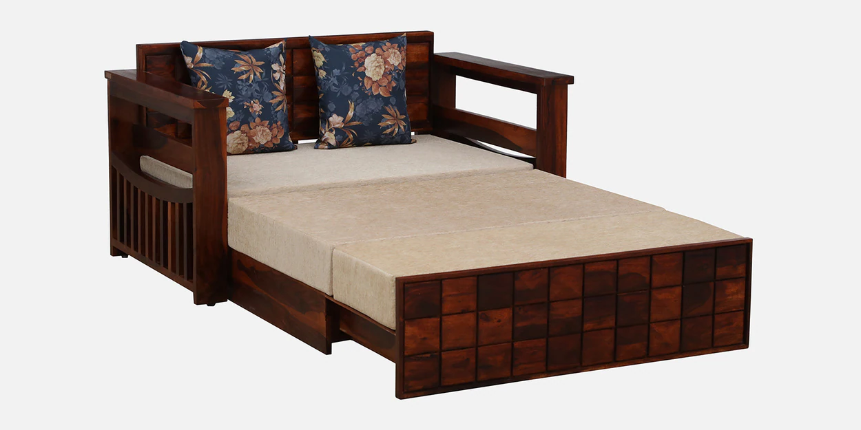 Classic Sofa Cum Bed with Premium Cushions and Pull-Out Bed Frame - Image 12