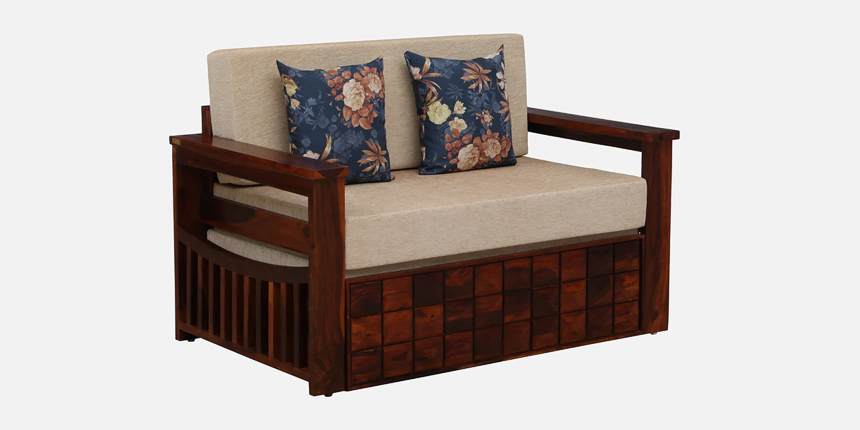 Classic Sofa Cum Bed with Premium Cushions and Pull-Out Bed Frame - Image 9