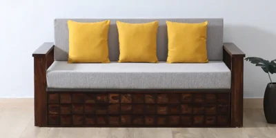 Smart sofa bed featuring removable washable covers, soft cushioned sleeping surface, and durable multi-functional design for modern homes.