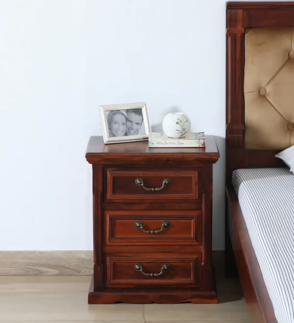 Modern Sheesham Wood Bedside Table By Classic Wood