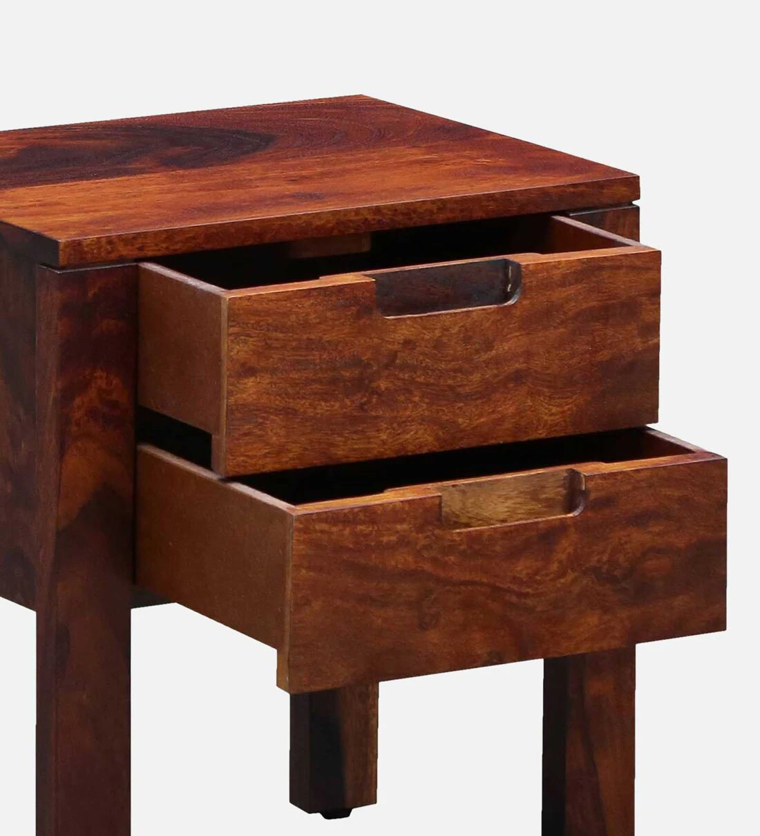 Vivid Wooden Bedside Table With Drawers By Classic Wood - Image 8