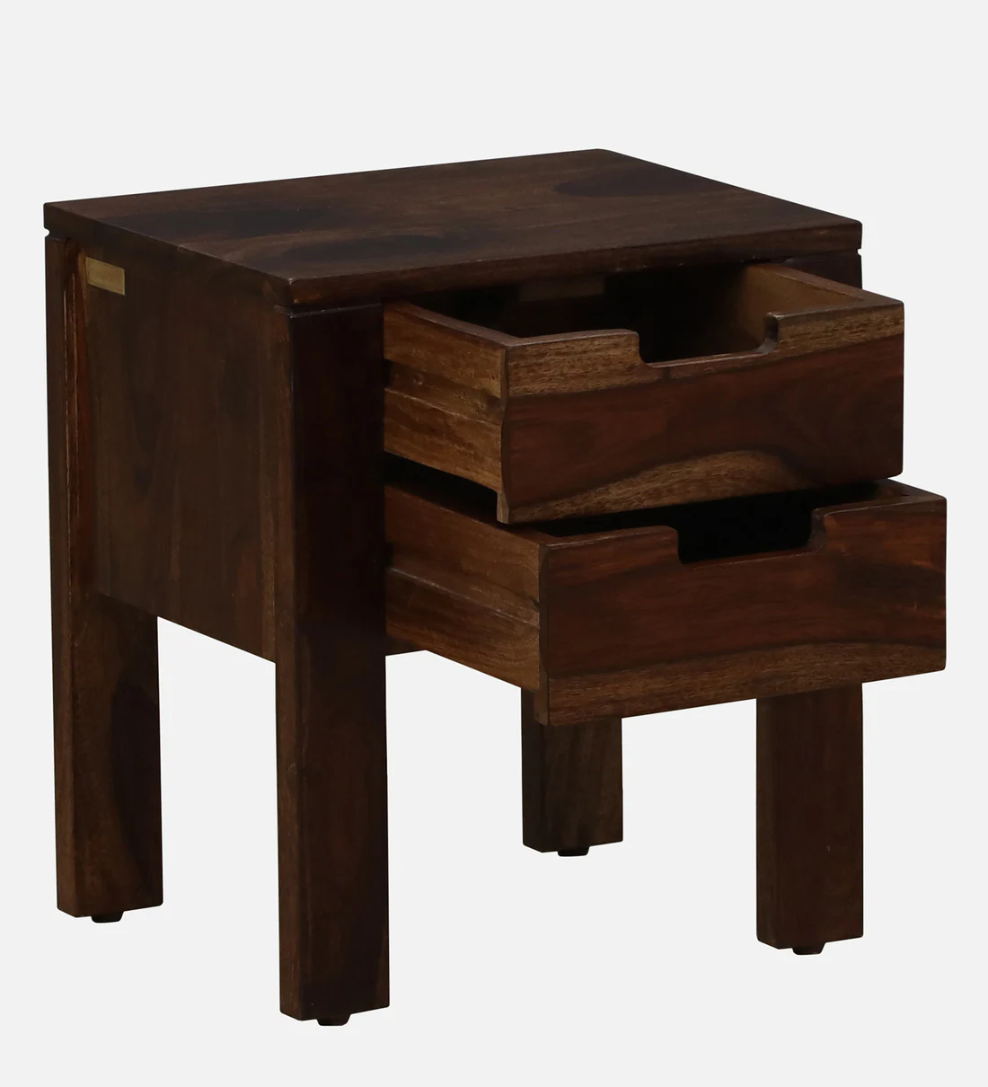 Elysian Sheesham Wood Bedside Table With Drawers By Classic Wood - Image 7