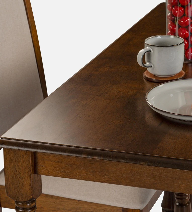 Elegant Teak Dining Set with Classic Chairs and Smooth Finished Tabletop - Image 10