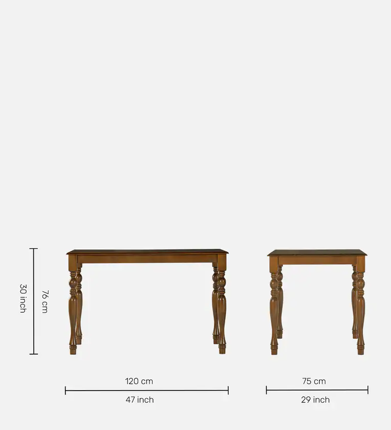 Elegant Teak Dining Set with Classic Chairs and Smooth Finished Tabletop - Image 4