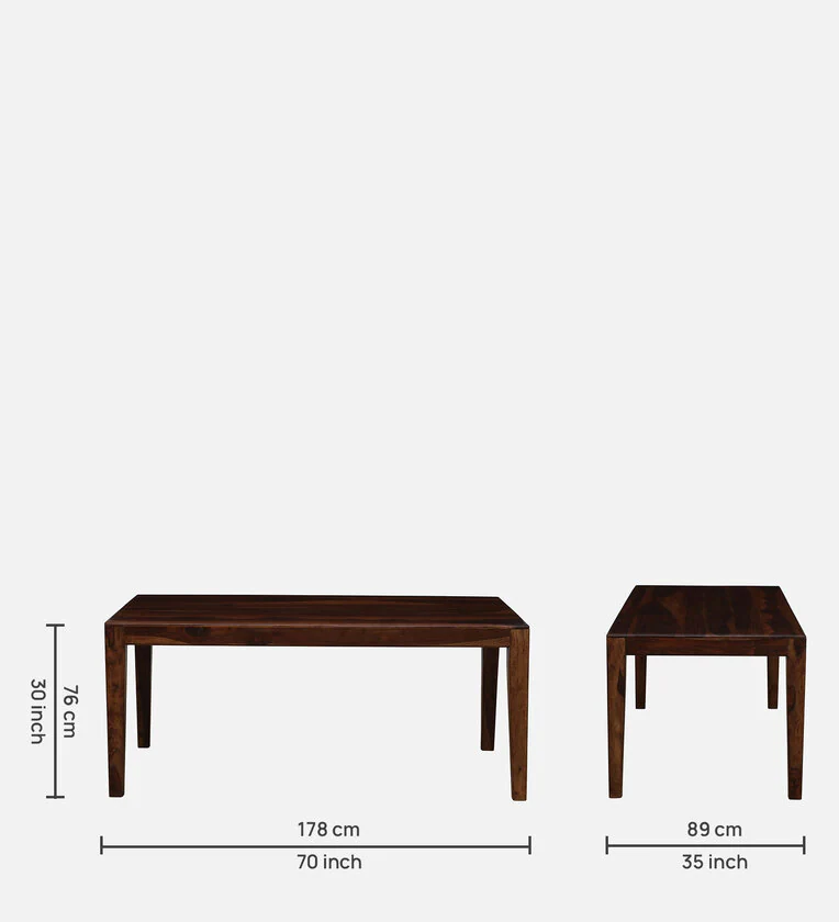 Classic Solid Dining Set with Chair Seating and Sheesham Wood Table Design - Image 3