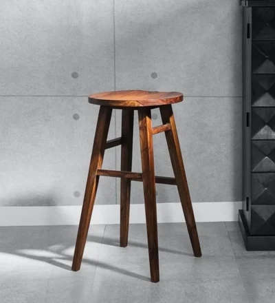 Vantage Sheesham Wood Tall Bar Stool By Classic Wood