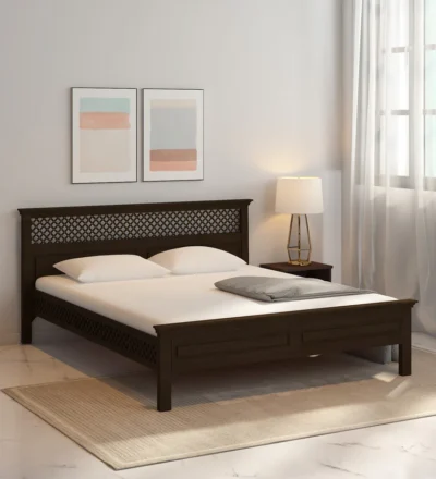 Modern Sheesham wood bed model without storage