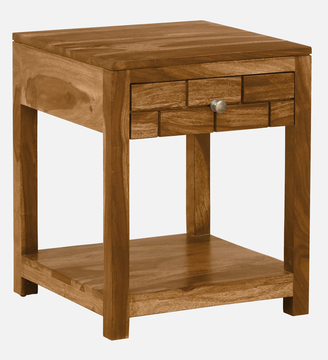 Eclipse Bedside Table Sheesham Wood By Classic Wood - Image 6