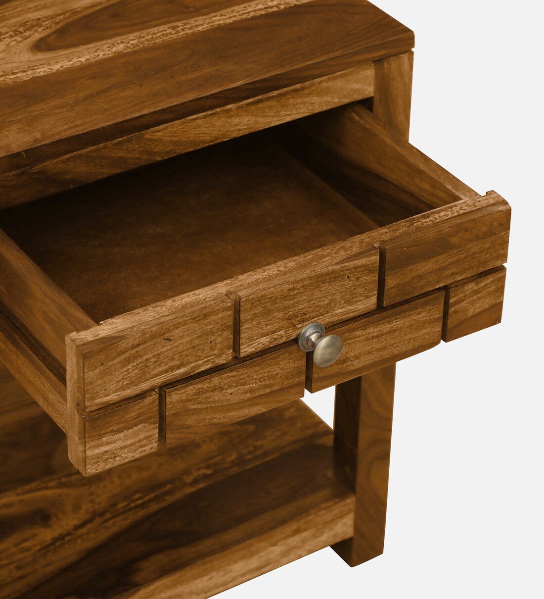 Eclipse Bedside Table Sheesham Wood By Classic Wood - Image 7