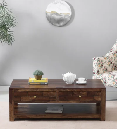 Shop Sheesham Wood Coffee Table Online – Elegant Classic Wood Design