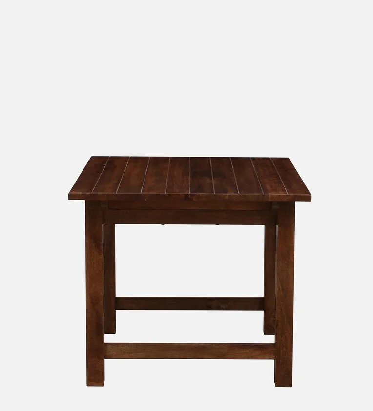 Traditional Wooden Dining Set with 4 Stools and Rectangular Table By Classic Wood - Image 5