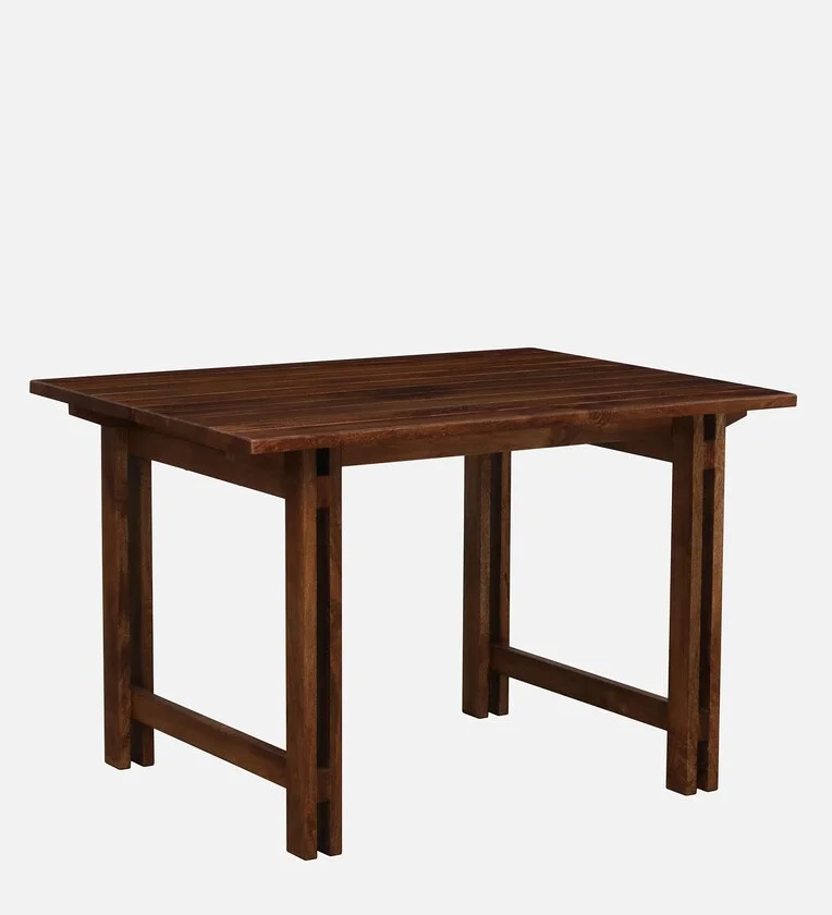 Traditional Wooden Dining Set with 4 Stools and Rectangular Table By Classic Wood - Image 8