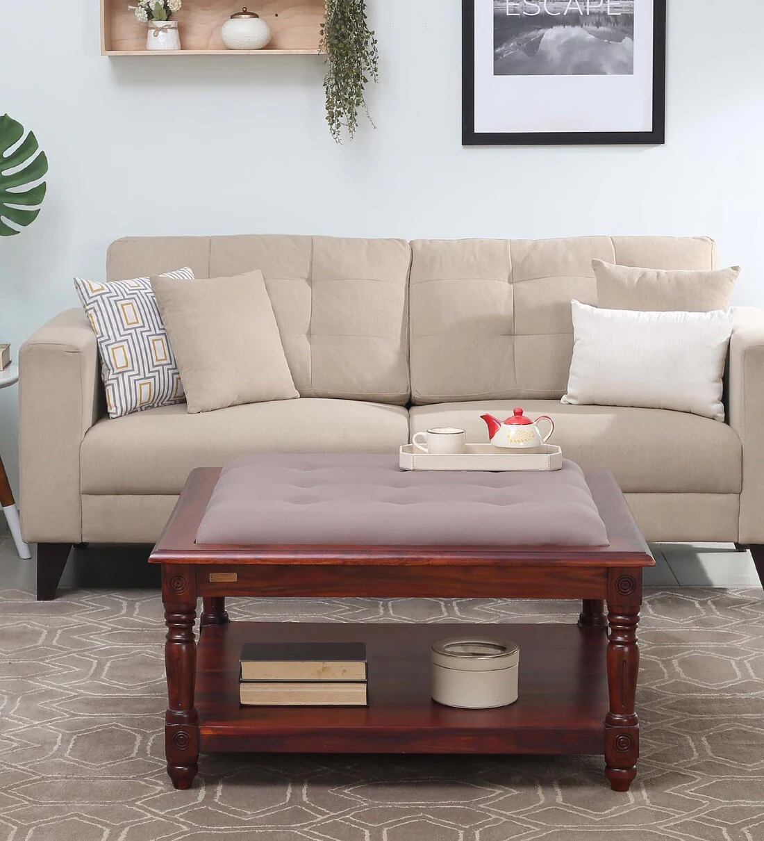 Sheesham Wooden Coffee Table & Center Table for Living Room – Classic Wood