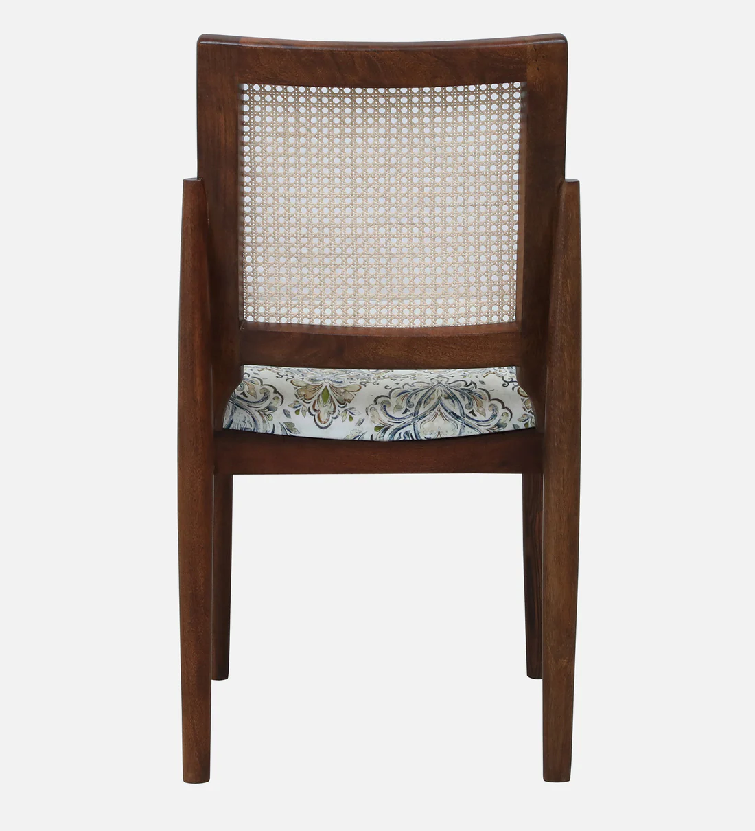 Solid Wood Work Chair with Cushion Pad and Straight Supportive Back(Set Of 2) - Image 5