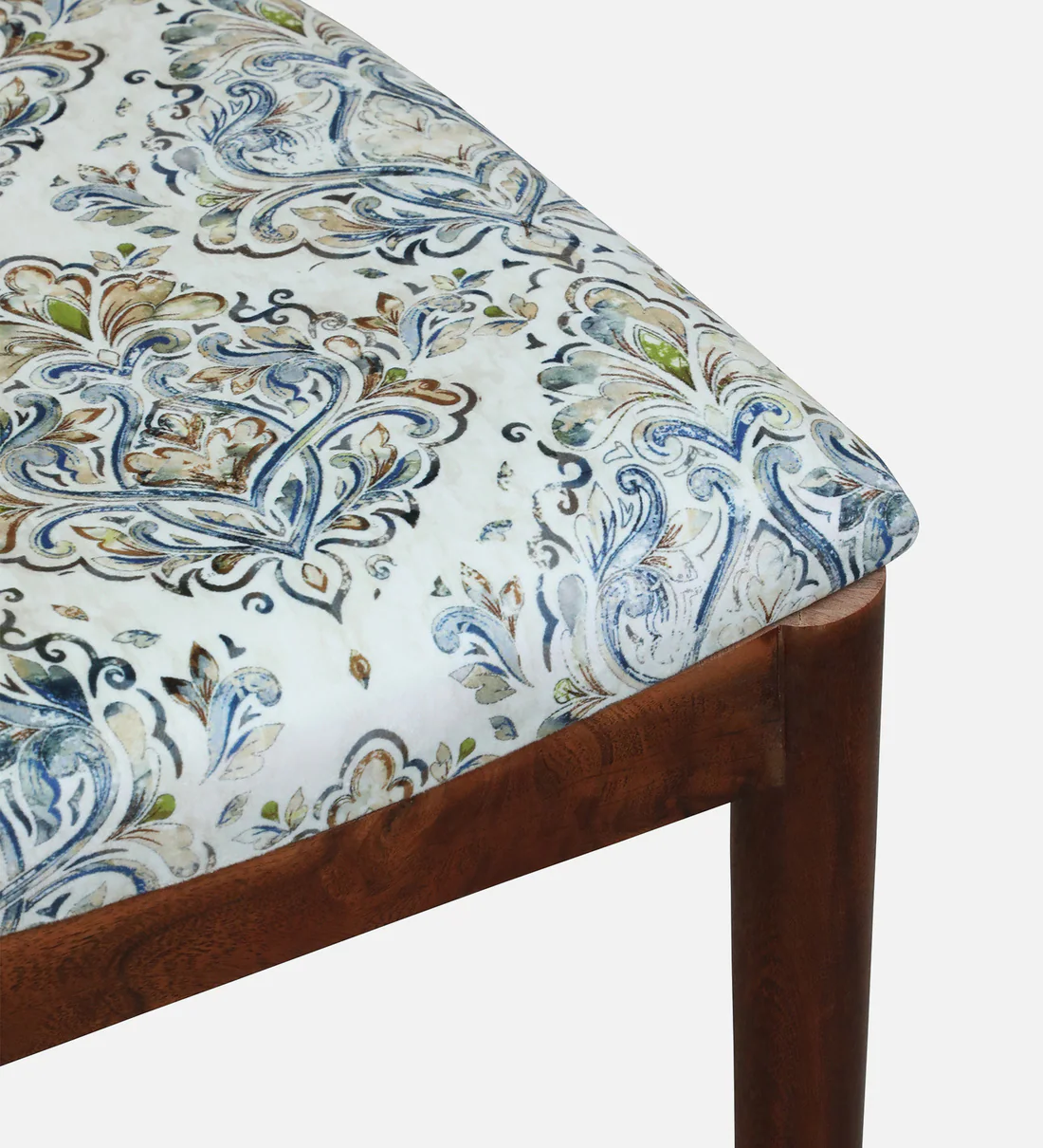 Solid Wood Work Chair with Cushion Pad and Straight Supportive Back(Set Of 2) - Image 9