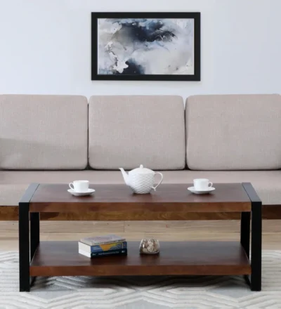 Living room furniture featuring solid wood coffee tables and side tables by Classic Wood