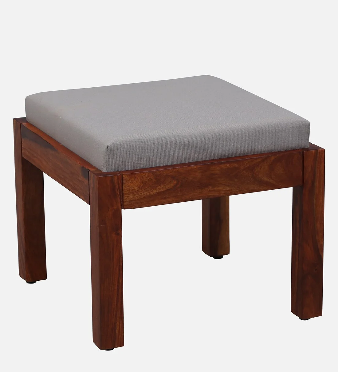 Comfortable Nesting Coffee Table Sheesham Wood With Cushioned Stools - Image 5
