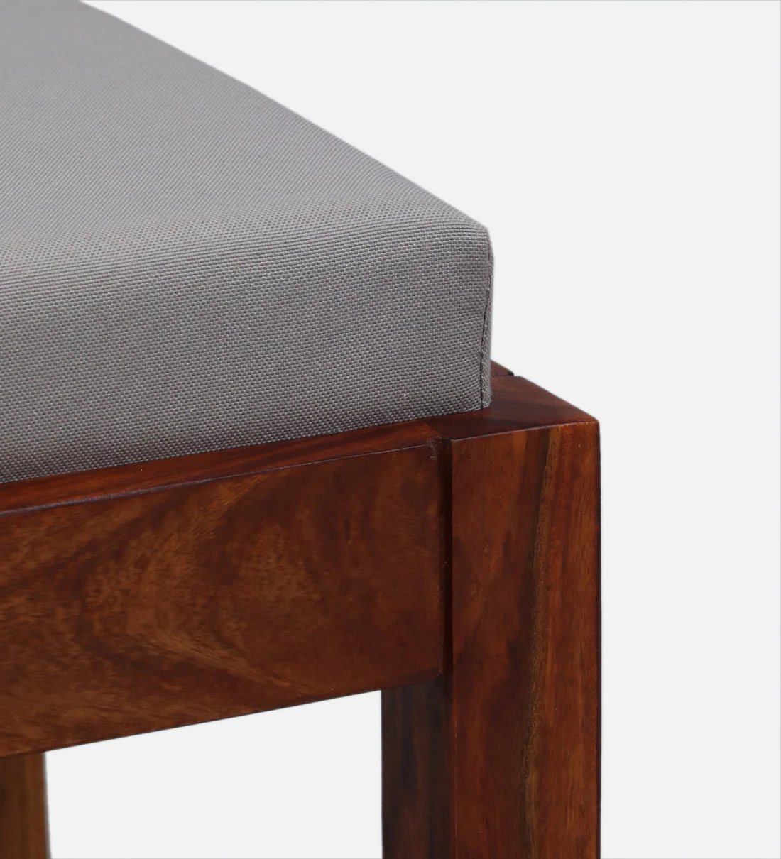 Comfortable Nesting Coffee Table Sheesham Wood With Cushioned Stools - Image 7