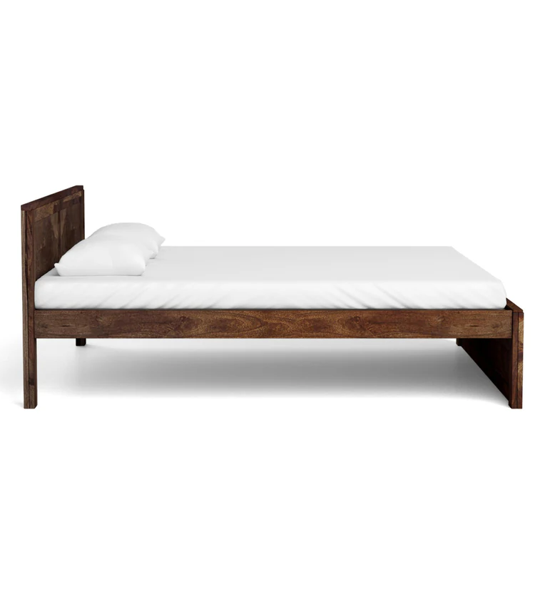 Durable Solid Wood Bed Without Storage By Classic Wood - Image 4