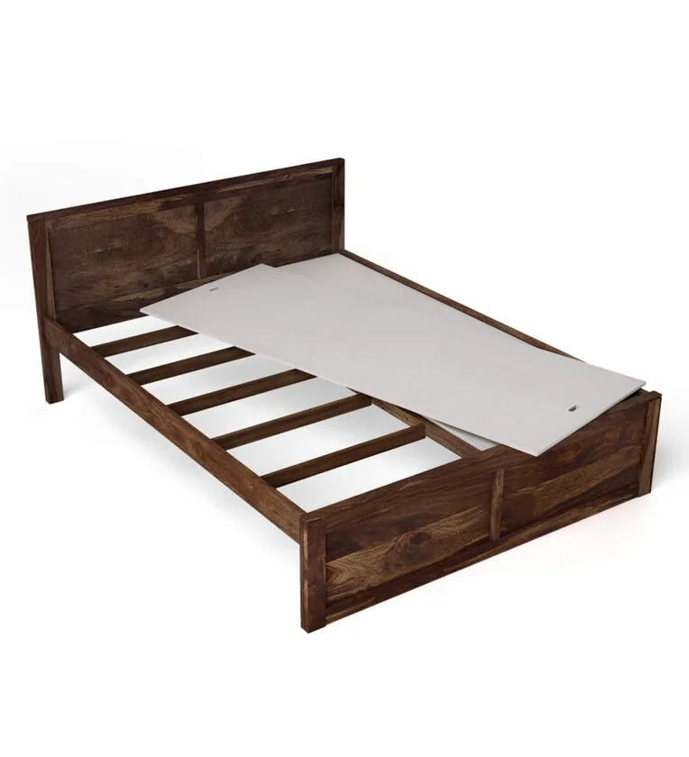 Durable Solid Wood Bed Without Storage By Classic Wood - Image 8