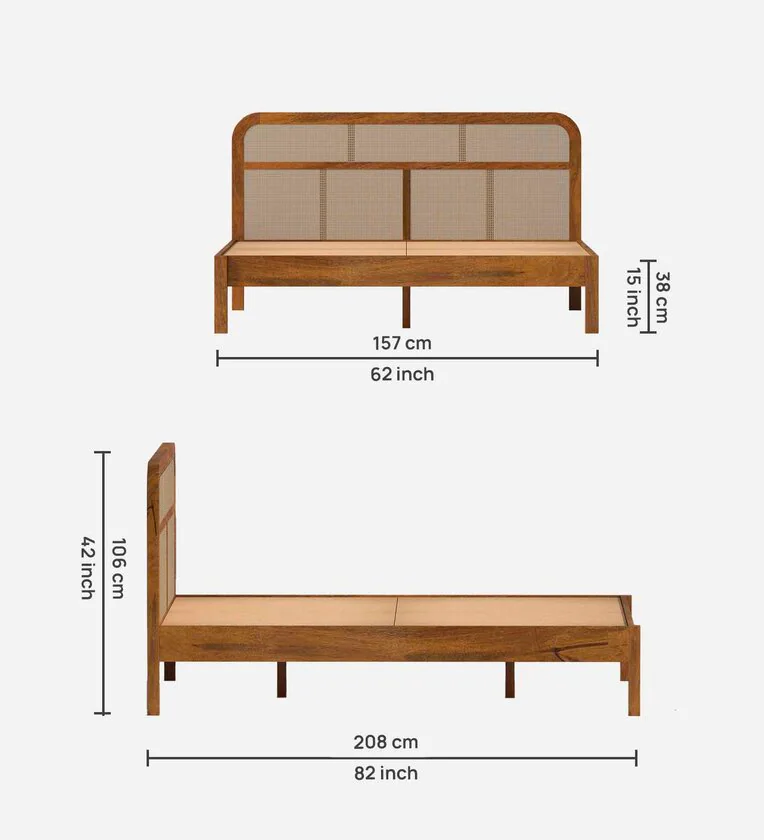 Wooden Bed Design Solid Wood Without Storage bed By Classic Wood - Image 3