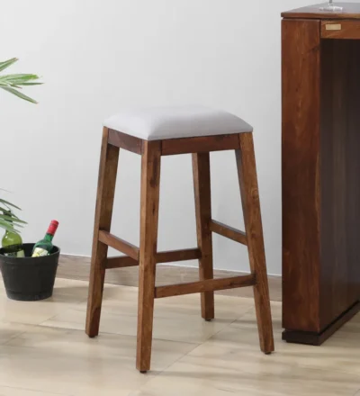 Horizon Sheesham Wood Bar Stool By Classic Wood (Set Of 2)