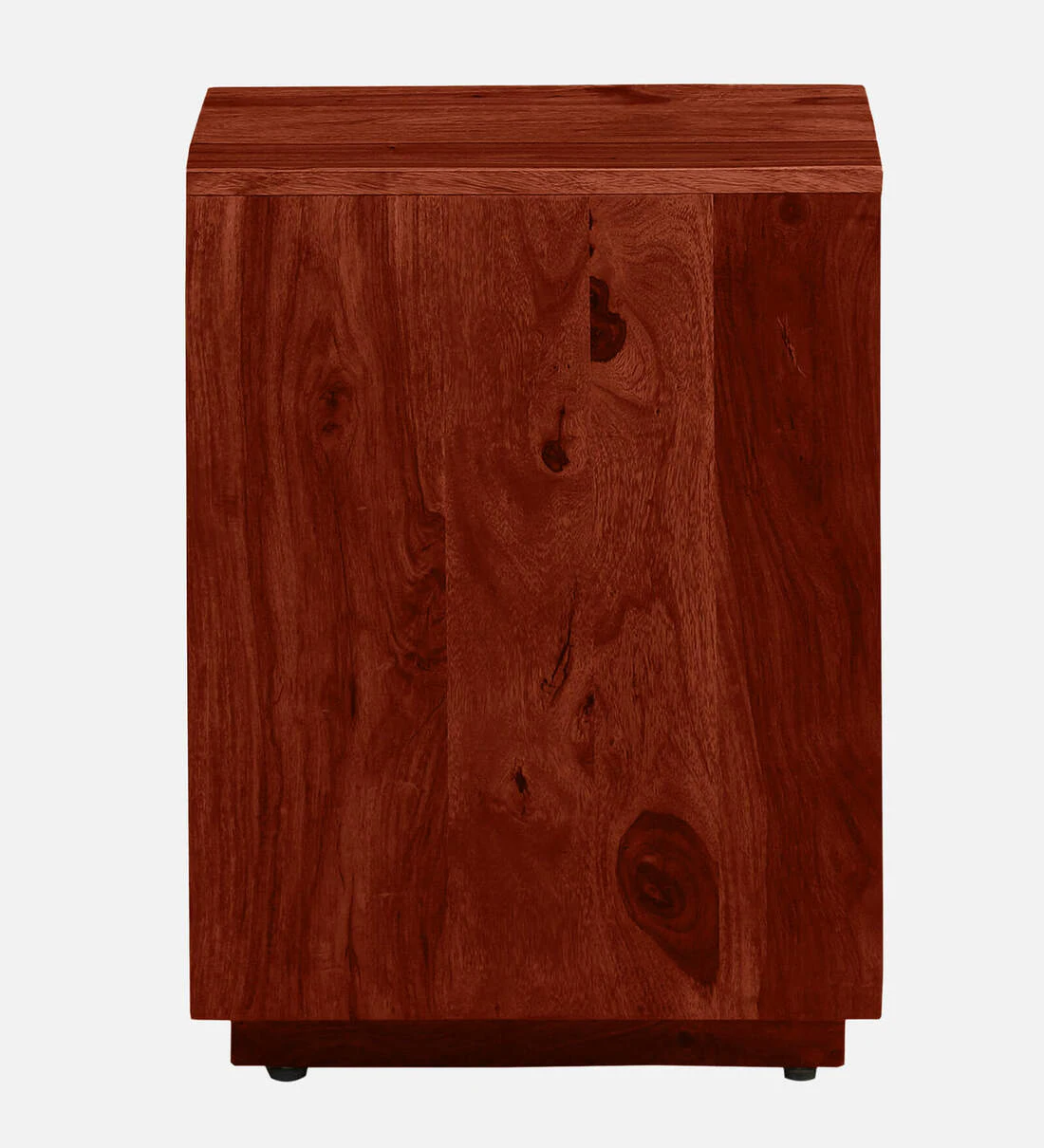 Wooden Handcrafted Bedside Table with Open Shelf and Drawer By Classic Wood - Image 6