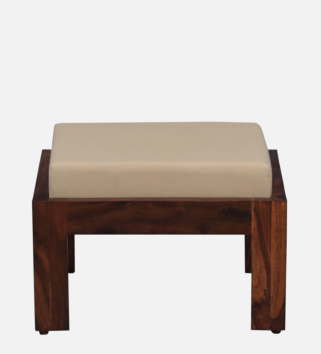 Solid Wood Nesting Coffee Table Set With Cushioned Stools By Classic Wood - Image 9