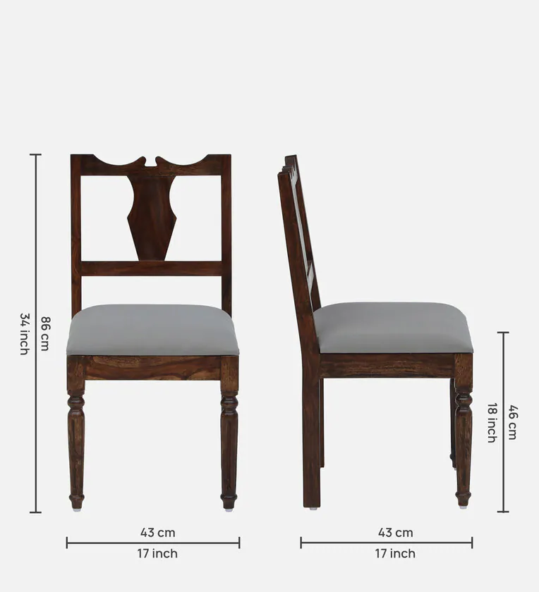 Classic Home Dining Set with Rectangular Table and Four Upholstered Chairs - Image 4