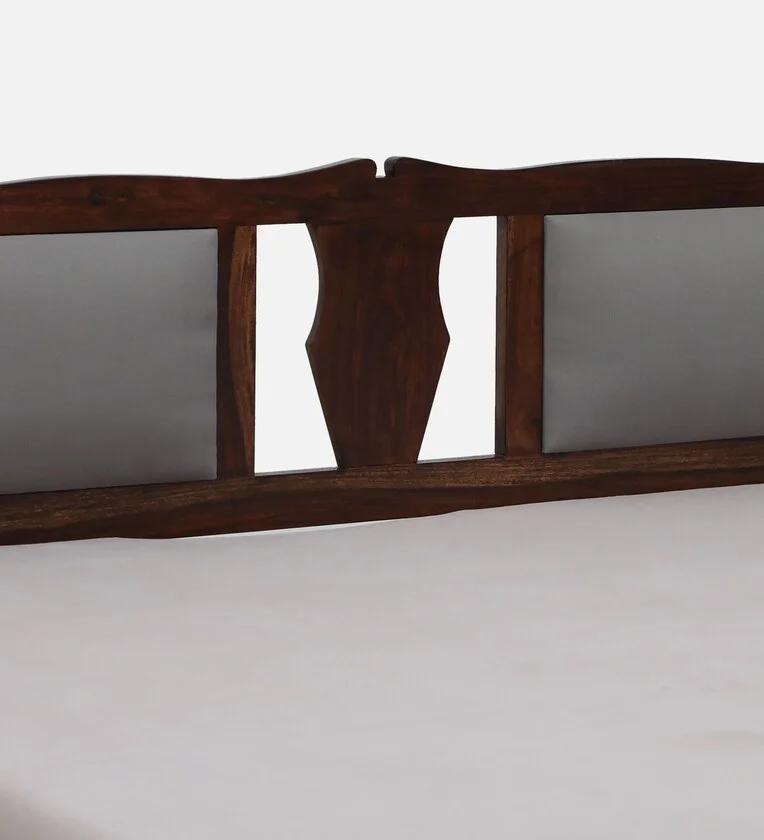 Classic Wooden Bed Frame with Tall Slatted Headboard and Durable Legs - Image 9