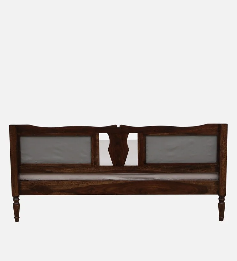 Classic Wooden Bed Frame with Tall Slatted Headboard and Durable Legs - Image 5