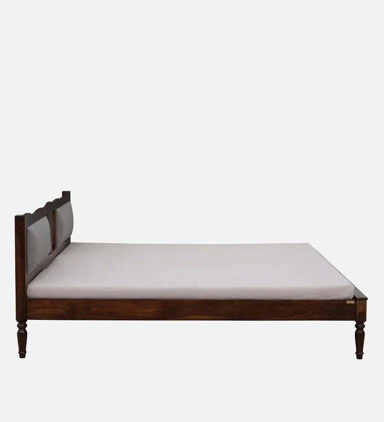 Classic Wooden Bed Frame with Tall Slatted Headboard and Durable Legs - Image 7