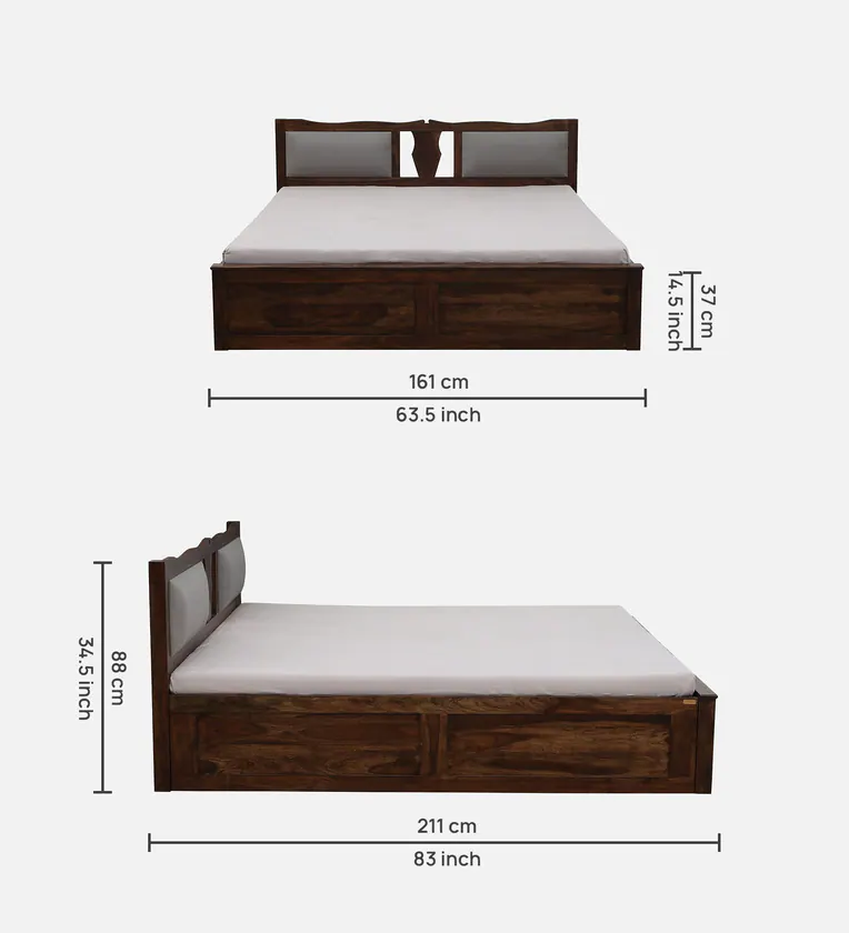 Homesta Sheesham Wood Bed With Box Storage By Classic Wood - Image 3
