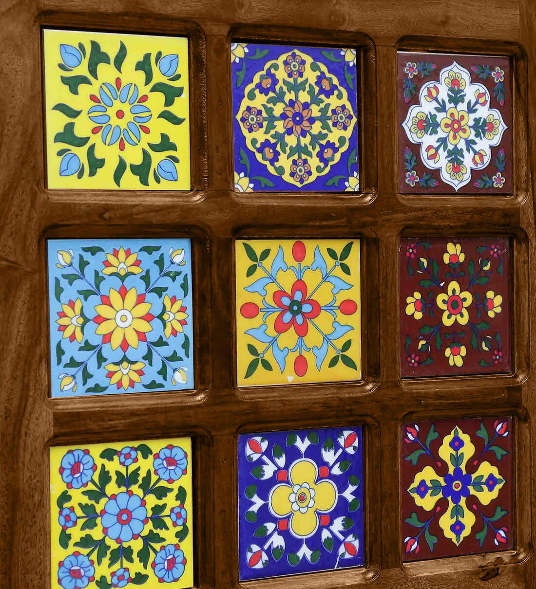 Designer Wooden Bookshelf in Sheesham with Unique Carved Patterns - Image 10