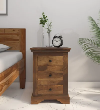 Luxury Wooden Bedside Table With Drawers By Classic Wood